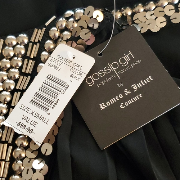 Gossip Girl Black Sequined tank blouse - Picture 4 of 4